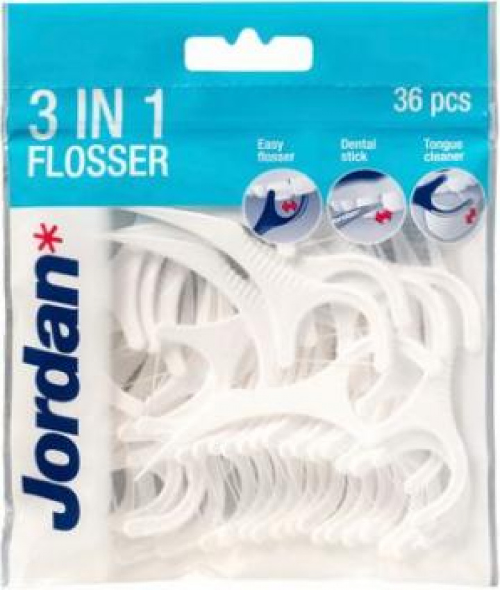 Jordan 3-in-1 Flosser i gruppen MUNVÅRD / Tandtråd & Tandpetare hos Tandshopen.se ZupperWorld AB (539)