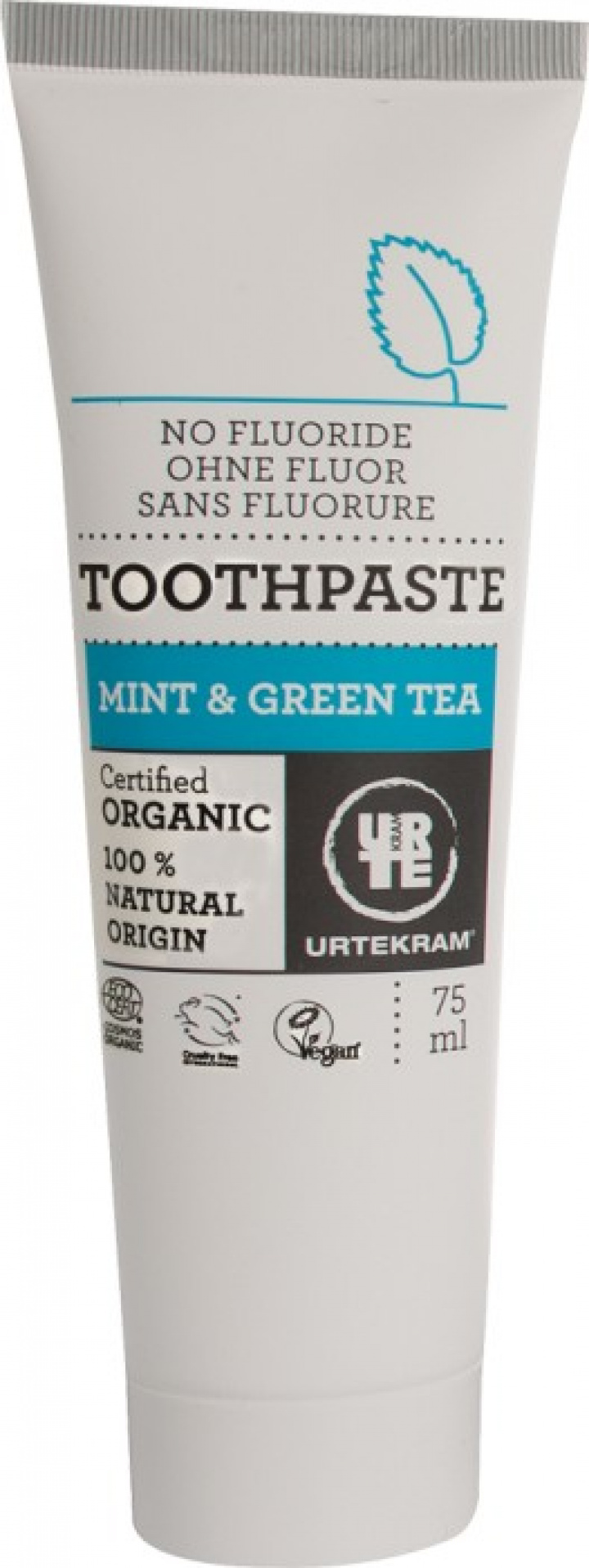 Urtekram Mint & Green Tea Tandkräm 75 ml i gruppen hos Tandshopen.se ZupperWorld AB (758359)