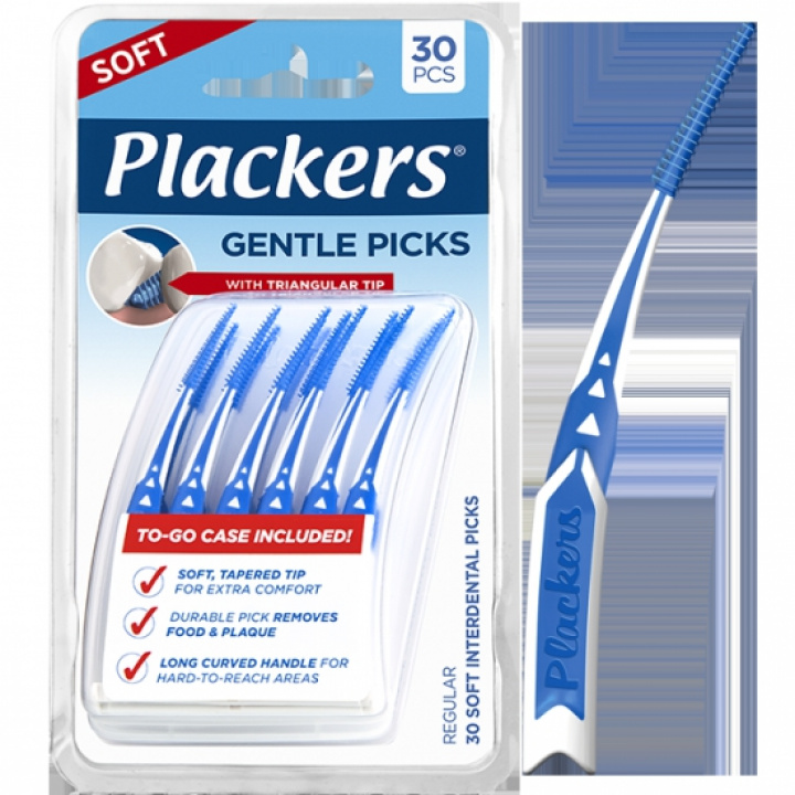 Plackers Gentle Picks 30 st i gruppen MUNVÅRD / Mellanrumsborstar hos Tandshopen.se ZupperWorld AB (771141)