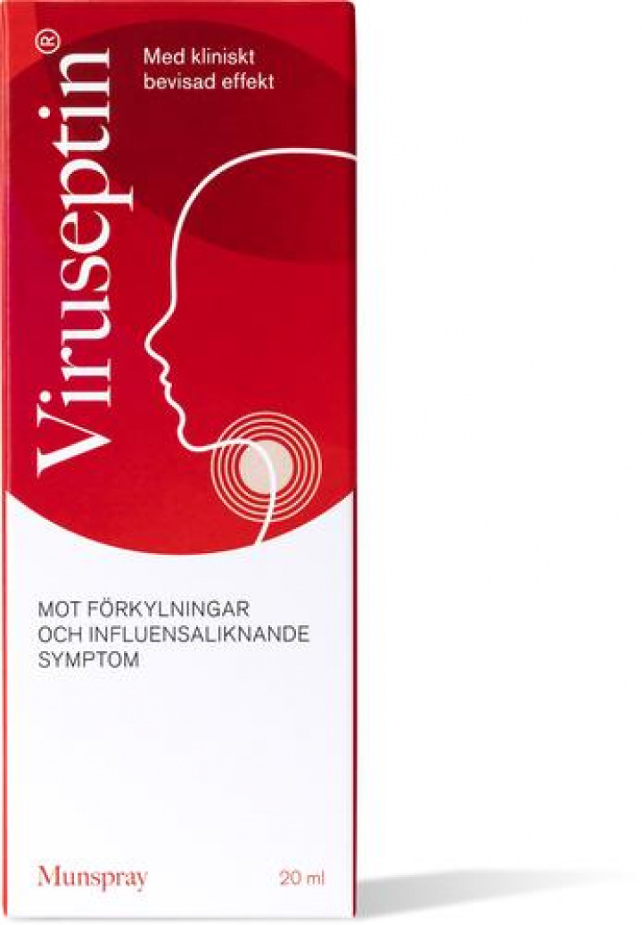 Viruseptin Munspray 20 ml i gruppen HJÄLPMEDEL / Förkylning hos Tandshopen.se ZupperWorld AB (775044)