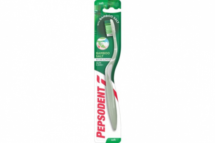 Pepsodent Tandborste Bamboo Salt Soft 1 st i gruppen MUNVÅRD / Tandborstar / Mjuk hos Tandshopen.se ZupperWorld AB (775334)