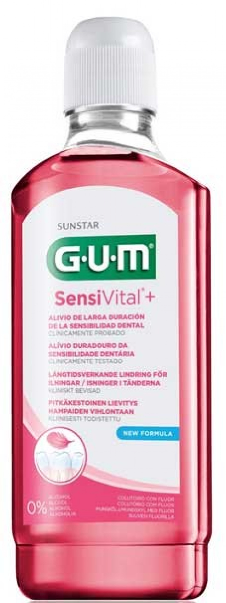 GUM SensiVital+ munskölj 500 ml i gruppen MUNVÅRD / Munskölj hos Tandshopen.se ZupperWorld AB (777611)