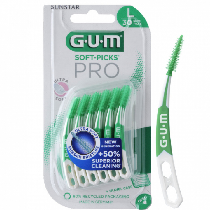 GUM Soft-Picks PRO Large 30st i gruppen MUNVÅRD / Mellanrumsborstar / GUM mellanrumsborstar hos Tandshopen.se ZupperWorld AB (77766545)