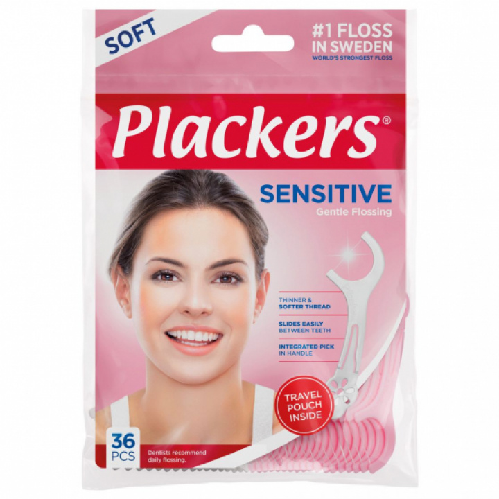 Plackers Sensitive 36 st i gruppen MUNVÅRD / Mellanrumsborstar hos Tandshopen.se ZupperWorld AB (824)