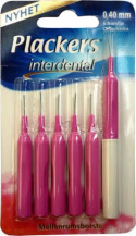 Plackers Interdental mellanrumsborstar 0,4 mm 6 st