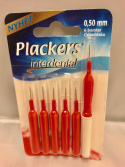 Plackers Interdental mellanrumsborstar 0,5 mm 6 st