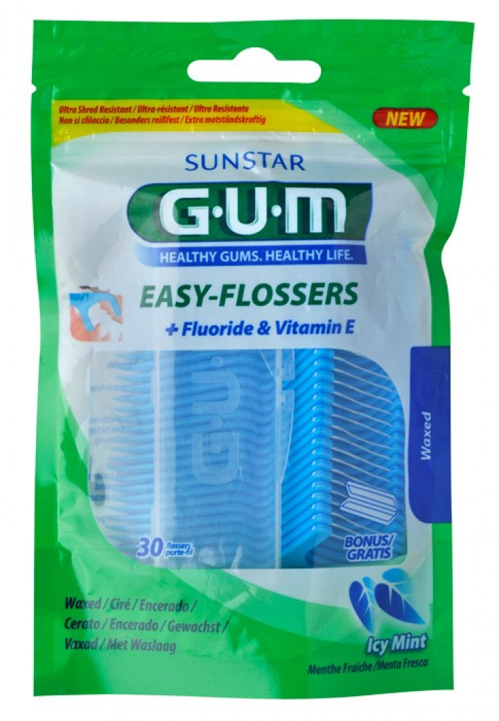 GUM Easy Flossers med Tandsticka 30 st i gruppen MUNVÅRD / Tandtråd & Tandpetare / Tandtråd hos Tandshopen.se ZupperWorld AB (890MA)