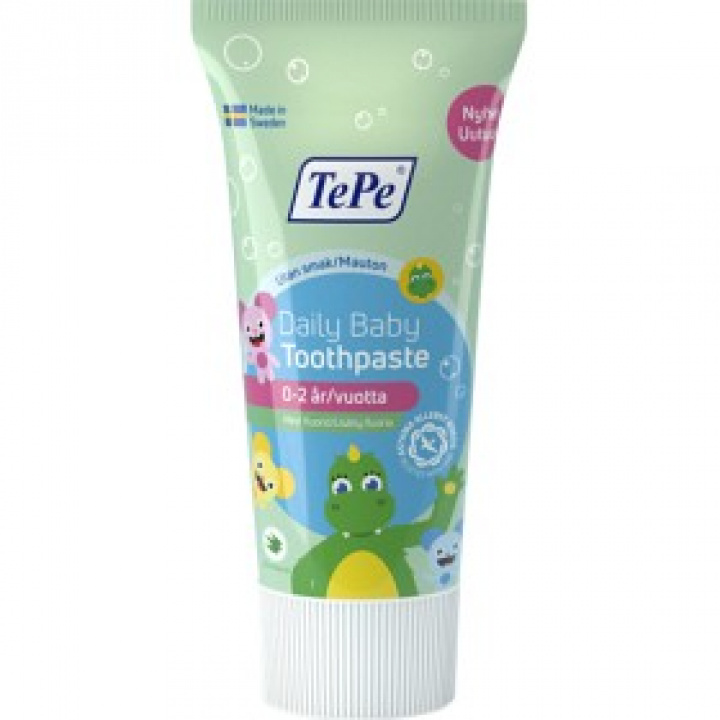 TePe Daily Baby tandkräm 50 ml i gruppen MUNVÅRD / Tandkräm / Barn och Junior hos Tandshopen.se ZupperWorld AB (9778)