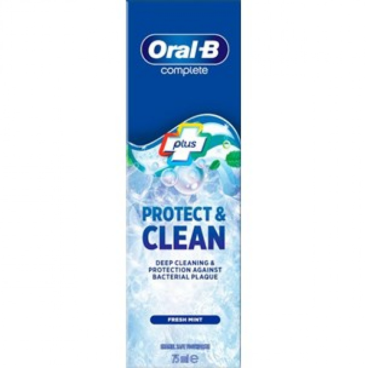 Oral-B Complete Plus Protect & Clean Tandkräm 75 ml i gruppen MUNVÅRD / Tandblekning hos Tandshopen.se ZupperWorld AB (Oral-B1)