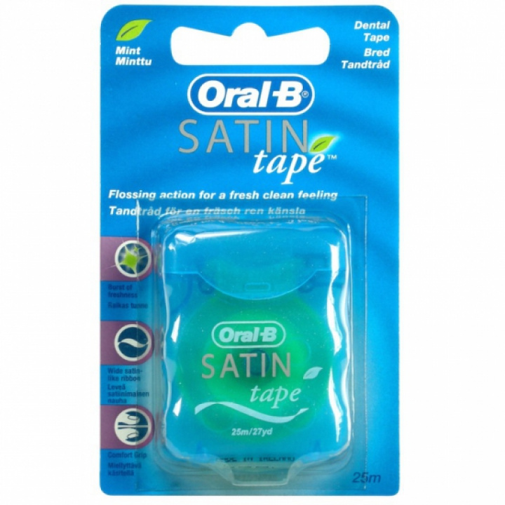 Oral-B Satin Tape Tandtråd 25 m i gruppen MUNVÅRD / Tandtråd & Tandpetare / Tandtråd hos Tandshopen.se ZupperWorld AB (Oralb7)