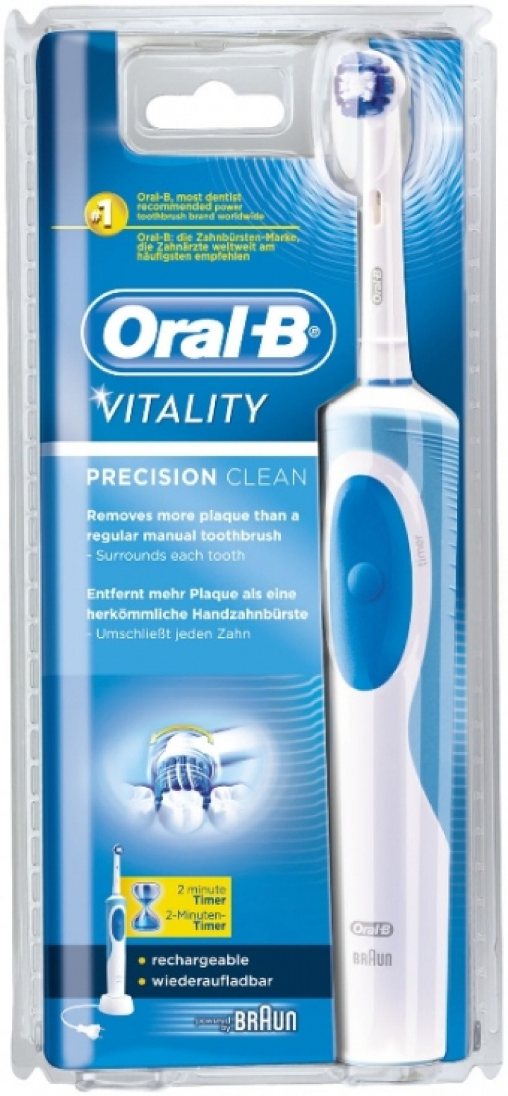 Oral-B Vitality Precision Clean eltandborste i gruppen MUNVÅRD / Eltandborstar hos Tandshopen.se ZupperWorld AB (P850747)